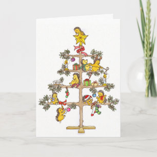 Cartes Pour Fêtes Annuelles Hérisson de Noël