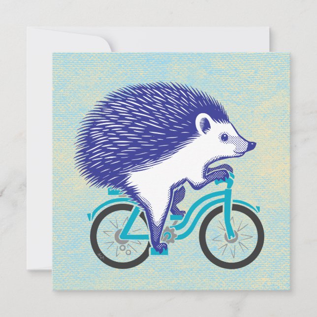 Cartes Pour Fêtes Annuelles Hérisson pourpre (Devant)