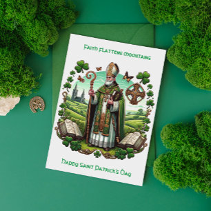 Cartes Pour Fêtes Annuelles Héritage Irlandais : Saint-Patrick Évêque Traditio