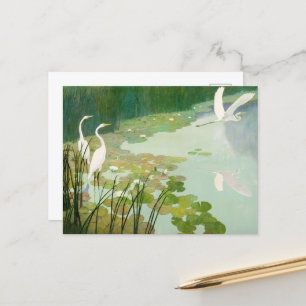 Cartes Pour Fêtes Annuelles Hérons en été par Newell Convers Wyeth