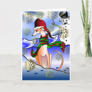 Cartes Pour Fêtes Annuelles Heure de lecture Whippet