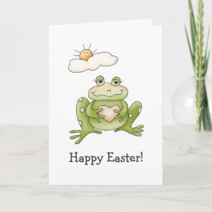 Cartes Pour Fêtes Annuelles Heure du printemps ・ Grenouille