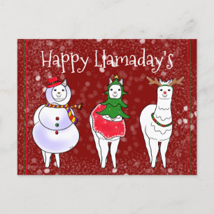Cartes Pour Fêtes Annuelles Heureuse Llamaday Llama