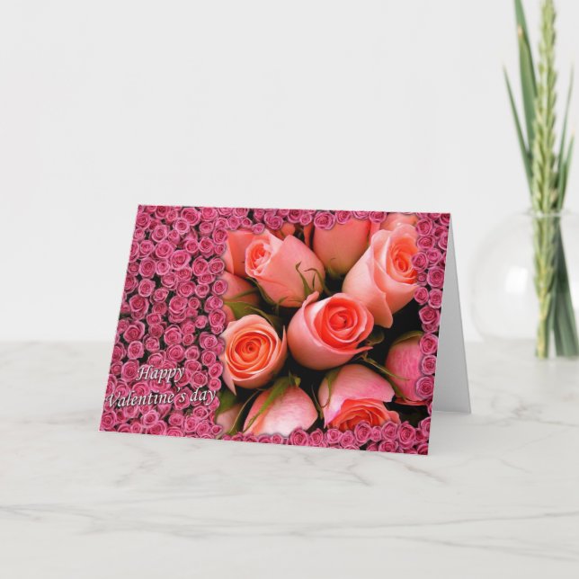 Cartes Pour Fêtes Annuelles Heureuse Sainte-Valentin (Devant)