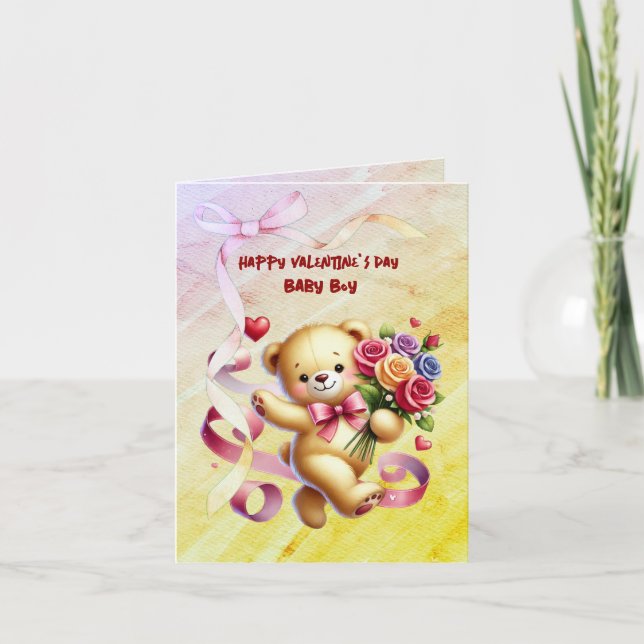 Cartes Pour Fêtes Annuelles Heureuse Sainte-Valentin Baby Boy (Devant)