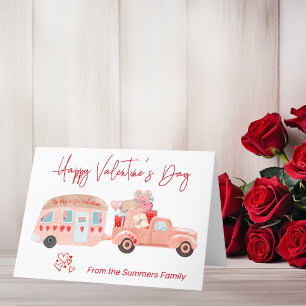 Cartes Pour Fêtes Annuelles Heureuse Sainte-Valentin de camping RV