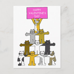 Cartes Pour Fêtes Annuelles Heureuse Sainte-Valentin de chats