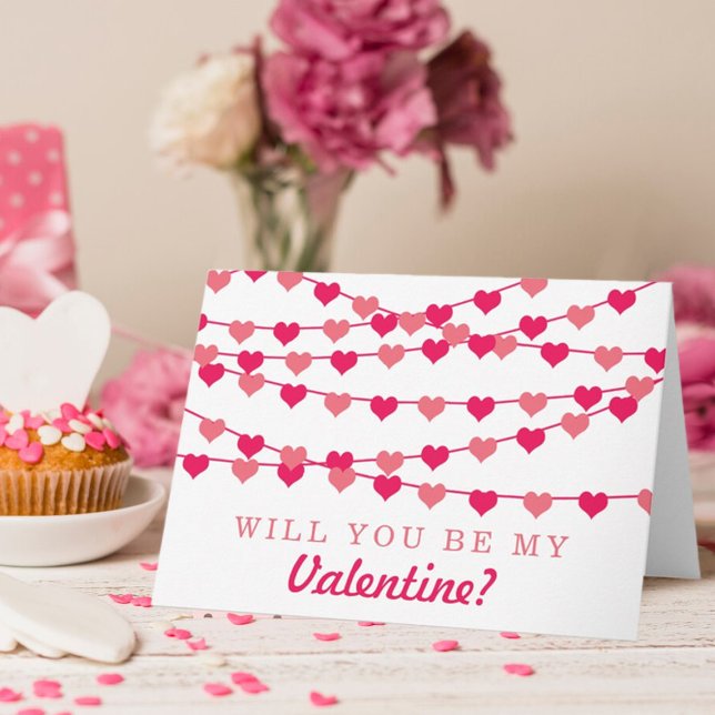 Cartes Pour Fêtes Annuelles Heureuse Sainte-Valentin de coeur d'amour de chaîn (Créateur téléchargé)