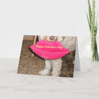 Cartes Pour Fêtes Annuelles Heureuse Sainte-Valentin et un baiser de notre