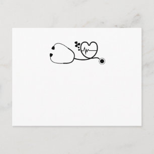 Cartes Pour Fêtes Annuelles Heureuse Sainte-Valentin Heart Beats Nurse Cadeau