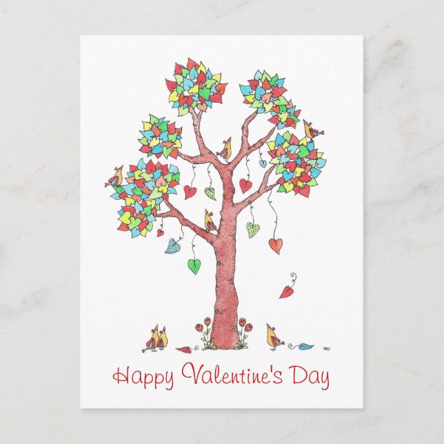 Cartes Pour Fêtes Annuelles Heureuse Sainte-Valentin illustré (Devant)