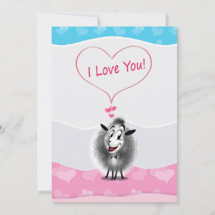 Cartes Pour Fêtes Annuelles HEUREUSE SAINTE-VALENTIN ! Je T'Aime ! Mélange mou