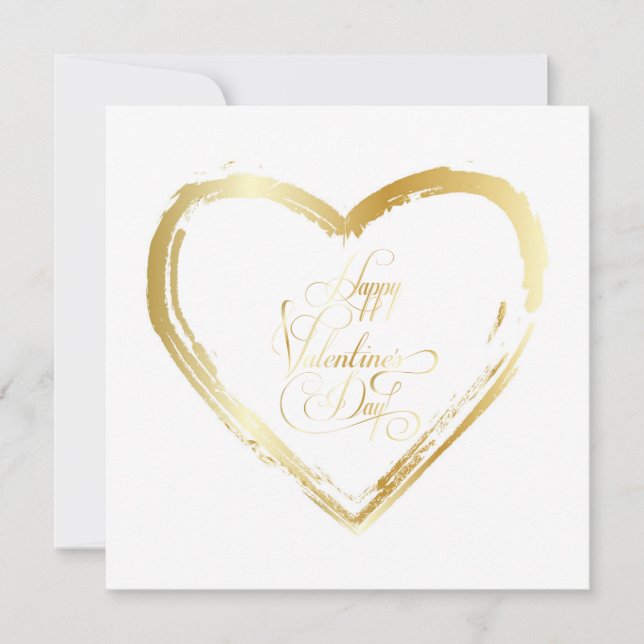 Cartes Pour Fêtes Annuelles Heureuse Sainte-Valentin Jolie salutation élégante (Devant)