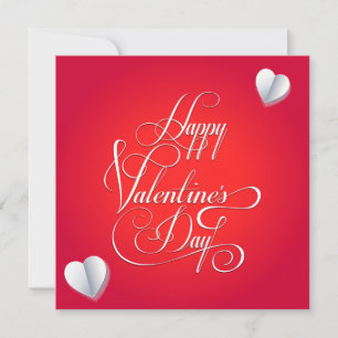 Cartes Pour Fêtes Annuelles Heureuse Sainte-Valentin Jolie salutation élégante