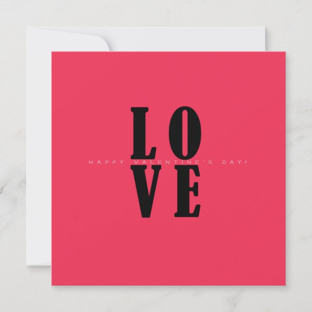Cartes Pour Fêtes Annuelles Heureuse Sainte-Valentin Jolie salutation élégante (Devant)