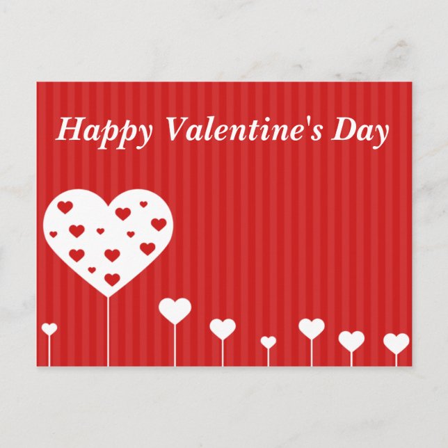 Cartes Pour Fêtes Annuelles Heureuse Sainte-Valentin Lovely Hearts Holiday Pos (Devant)