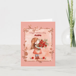 Cartes Pour Fêtes Annuelles Heureuse Sainte-Valentin maman