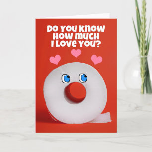 Cartes Pour Fêtes Annuelles Heureuse Sainte-Valentin Parlant Rouleau de papier