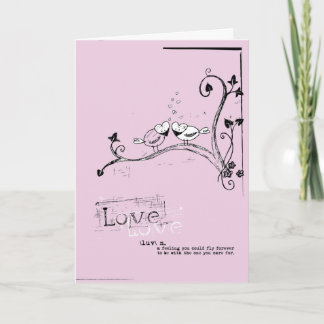 Cartes Pour Fêtes Annuelles Heureuse Sainte-Valentin, petit oiseau