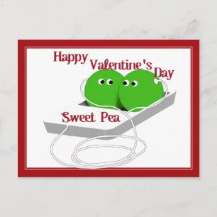 Cartes Pour Fêtes Annuelles Heureuse Sainte-Valentin, Pois doux