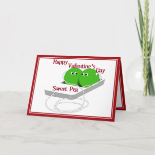 Cartes Pour Fêtes Annuelles Heureuse Sainte-Valentin, Pois doux