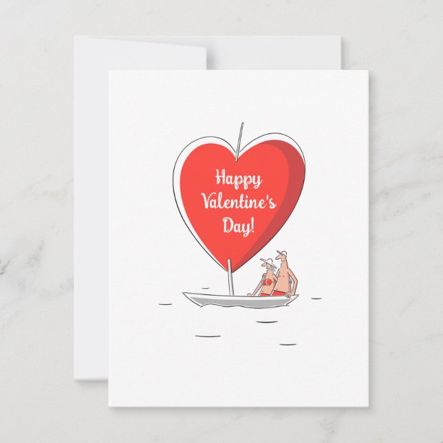Cartes Pour Fêtes Annuelles Heureuse Sainte-Valentin Red Heart Amateurs de voi (Devant)