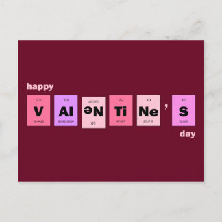 Cartes Pour Fêtes Annuelles Heureuse Sainte-Valentin scientifique Nerd geek