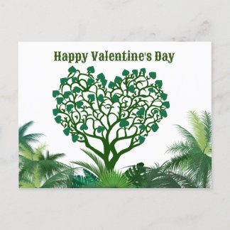 Cartes Pour Fêtes Annuelles heureuse Sainte-Valentin vert cadeau naturel