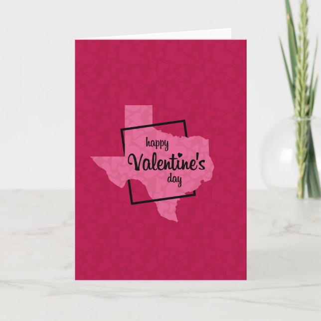 Cartes Pour Fêtes Annuelles Heureuse Sainte-Valentin vierge du Texas (Devant)