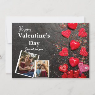 Cartes Pour Fêtes Annuelles Heureuse Sainte-Valentin votre photo