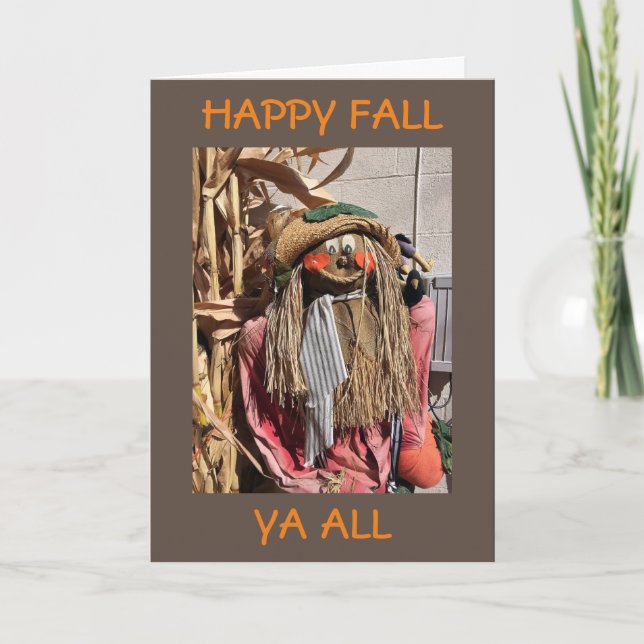 CARTES POUR FÊTES ANNUELLES HEUREUSEMENT TOMBE YA TOUS ET BON THANKSGIVING (Devant)