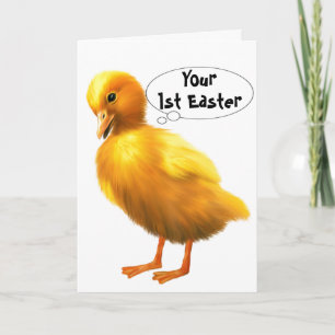 CARTES POUR FÊTES ANNUELLES HEUREUX "1ER PÂQUES" POUR VOUS DE PETIT DUCK!!!