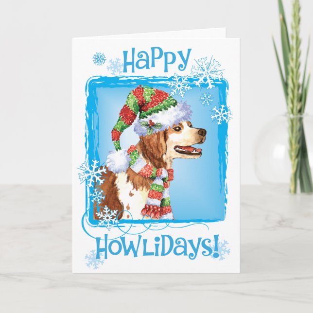 Cartes Pour Fêtes Annuelles Heureux Howliday Brittany (Devant)
