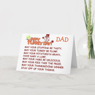 CARTES POUR FÊTES ANNUELLES HEUREUX "MERCI" À MON "PÈRE"""