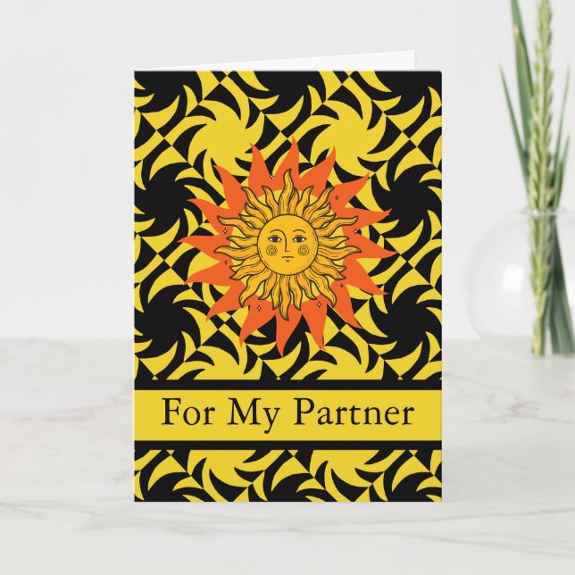 Cartes Pour Fêtes Annuelles Heureux Norooz pour le partenaire Sun Design (Devant)