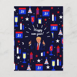 Cartes Pour Fêtes Annuelles heureux nouvel an donald trump