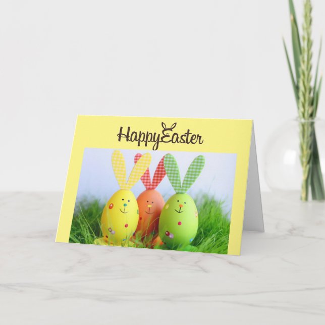 CARTES POUR FÊTES ANNUELLES HEUREUX "PÂQUES" À MON **HONEY BUNNY** (Devant)