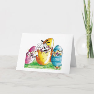 CARTES POUR FÊTES ANNUELLES HEUREUX *PÂQUES" ET HEUREUX *PRINTEMPS*