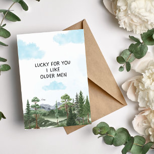 Cartes Pour Fêtes Annuelles Heureux pour vous J'aime les hommes plus âgés cart