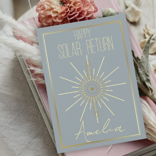 Cartes Pour Fêtes Annuelles Heureux retour solaire astrologie Anniversaire