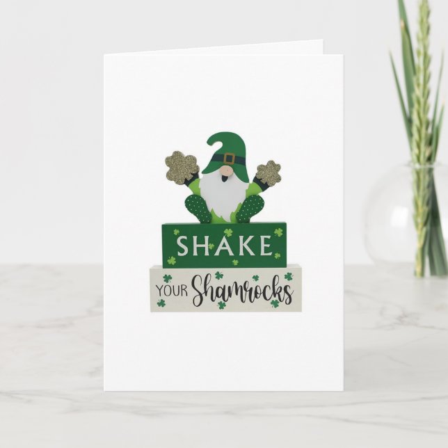 CARTES POUR FÊTES ANNUELLES HEUREUX SALUT DE GNOME À NOËL (Devant)