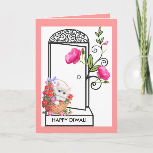 CARTES POUR FÊTES ANNUELLES HEUREUX SOUHAIT DIWALI