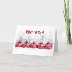 CARTES POUR FÊTES ANNUELLES HEUREUX VACANCES STYLE D'AFFAIRES