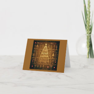 Cartes Pour Fêtes Annuelles Hiéroglyphes égyptiens de Noël 3