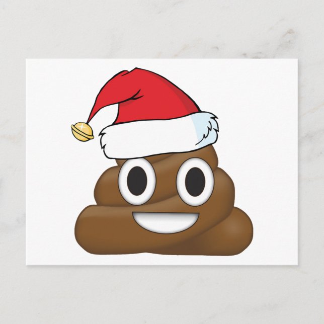 Cartes Pour Fêtes Annuelles Hilarié Xmas Poop Emoji (Devant)