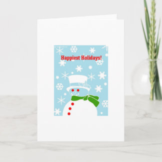 Cartes Pour Fêtes Annuelles Hip Christmas Snowman