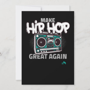 Cartes Pour Fêtes Annuelles Hip Hop Gift   Make Hip Hop Great Again