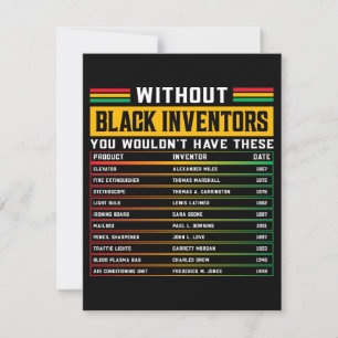 Cartes Pour Fêtes Annuelles Histoire Des Inventeurs Noirs Oubliés Histoire Noi