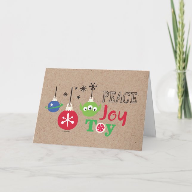 Cartes Pour Fêtes Annuelles Histoire du jouet | Peace Joy Toy (Devant)