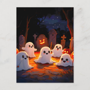 Cartes Pour Fêtes Annuelles Histoires de fantômes effrayantes au clair de lune
